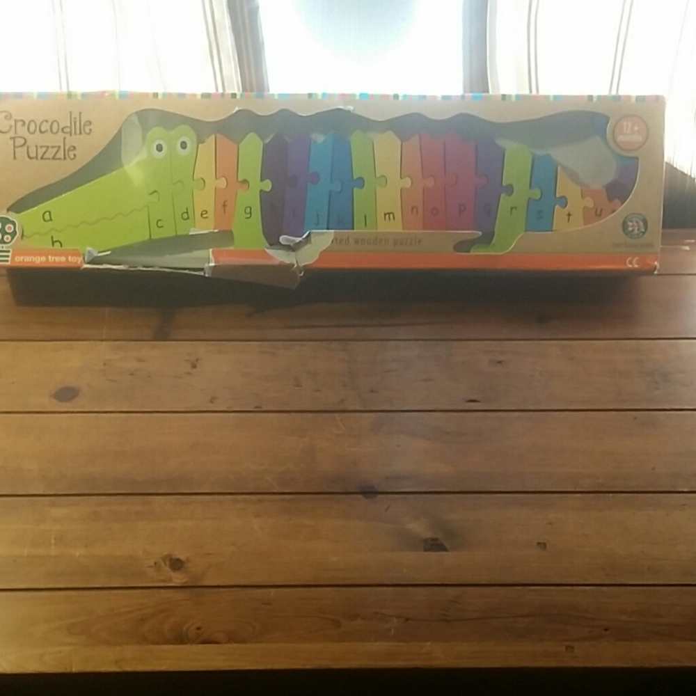 New Crocodile Alphabet Wood Puzzle